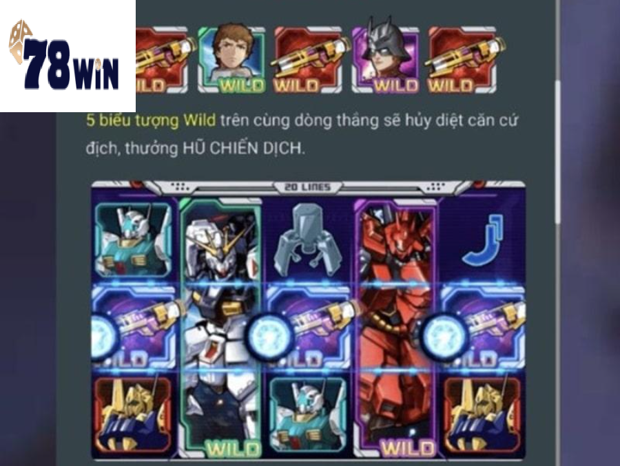Các biểu tượng trong Gundam Slot