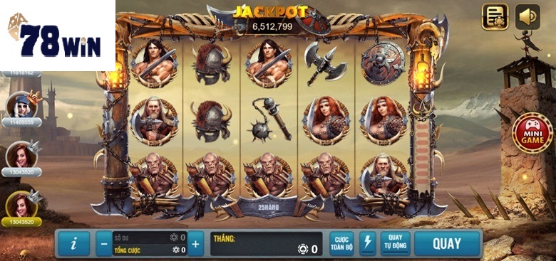 78win khám phá quay hũ Barbarian Nudge Slot