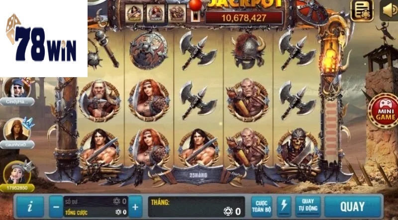 Kinh nghiệm chơi quay hũ Barbarian Nudge Slot 78win không nên bỏ qua